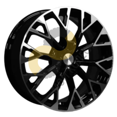 Khomen Wheels KHW1718 7x17 5x108 ET49 Dia59.5 Black-FP