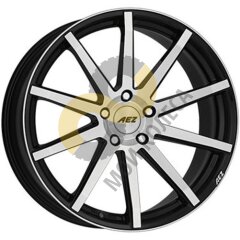 AEZ Straight 9.5x19 5x112  ET25 Dia70.1 Black Polished ()