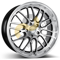DOTZ Mugello 7x16 5x115 ET35 Dia70.2 Black Polished