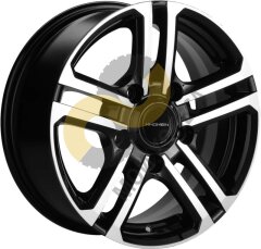 Khomen Wheels KHW1602 6.5x16 5x139,7  ET40 Dia98.5 Black-FP ()