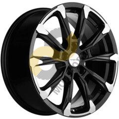Khomen Wheels KHW1808 7.5x18 5x108  ET40 Dia54.1 Black-FP 