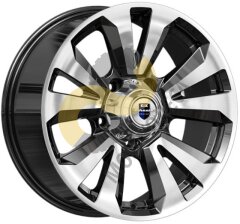 КиК Ла-Пас 8x18 5x139,7 ET30 Dia108.5 алмаз черный