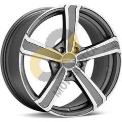 OZ Montecarlo HLT 9.5x20 5x112 ET52 Dia79 Matt Dark Graphite Dimond Cut