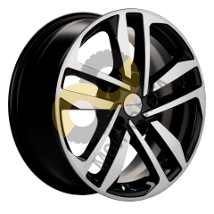 Khomen Wheels KHW1612 6.5x16 5x114,3  ET45 Dia60.1 Black-FP ()