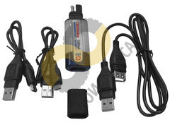 Универсальное влагозащищённое зарядное устройство с удлиннителем USB. USB mini  mikro адаптеры 5V. 1A. SAE