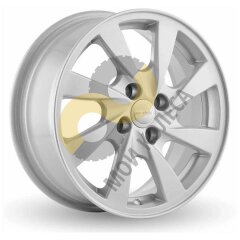 KDW KD1547 6.0x15 4x98 ET33 Dia58.6 Light Silver Painted