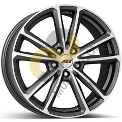 AEZ Tioga 7.5x17 5x112  ET35 Dia70.1 Matt Graphite Front Polished ()