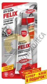 Герметик прокладка Felix 411040058 профессиональный прозрачный 0.085 л.