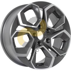KDW KD1620 6.5x16 5x108 ET45 Dia63.3 Grey Front Polished