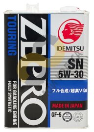 Моторное масло Idemitsu ZEPRO TOURING 5W-30 синтетическое 4 л.