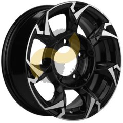 Khomen Wheels KHW1505 5.5x15 5x139,7  ET5 Dia98.5 Black-FP 
