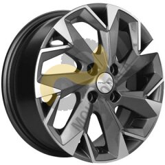 Khomen Wheels KHW1402  5.5x14 4x98  ET35 Dia58.6 Gray-FP 