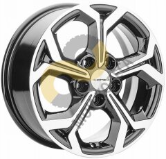 Khomen Wheels KHW1606 6.5x16 5x114,3 ET46 Dia67.1 Gray-FP