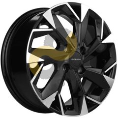 Khomen Wheels KHW1508 6.0x15 4x100  ET46 Dia54.1 Black-FP 