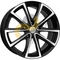 КиК Сансара 8.5x18 5x114,3 ET45 Dia67.1 алмаз черный