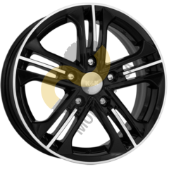 КиК Trinity 6x15 5x100 ET38 Dia57.1 алмаз черный