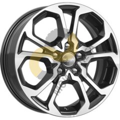 КиК КС892 6.5x17 5x114,3  ET49 Dia67.1 алмаз черный ()