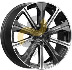 Skad КР013 7x19 5x108  ET36 Dia65.1 Diamond Gloss Graphite 