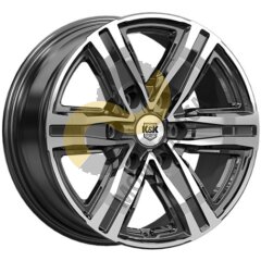 КиК R8 7.5x17 6x139,7 ET25 Dia77.9 алмаз черный