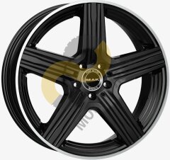 MAK Lewis 9.0x18 5x112 ET50 Dia66.6 Gloss Black Mirror Ring