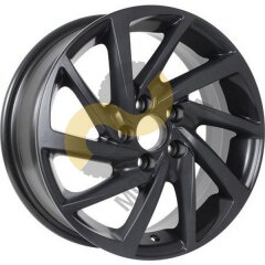 KDW KD1530 6x15 5x100 ET38 Dia57.1 Black Painted