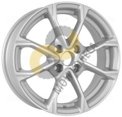 KDW KD1590 6x15 4x100 ET45 Dia54.1 Silver_Painted