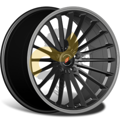 Inforged IFG36 8.5x20 5x108  ET45 Dia63.3 Black Machined Lip ()